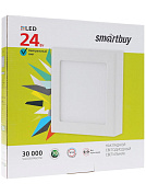 Светильник светодиодный SMARTBUY накладной квадрат SDL 24w/5000K/IP20 (SBL-SqSDL-24-5K)