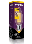 Лампа светодиодная SMARTBUY С37F-8W